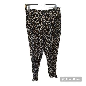 Black and Brown Patterned Flowy Pants